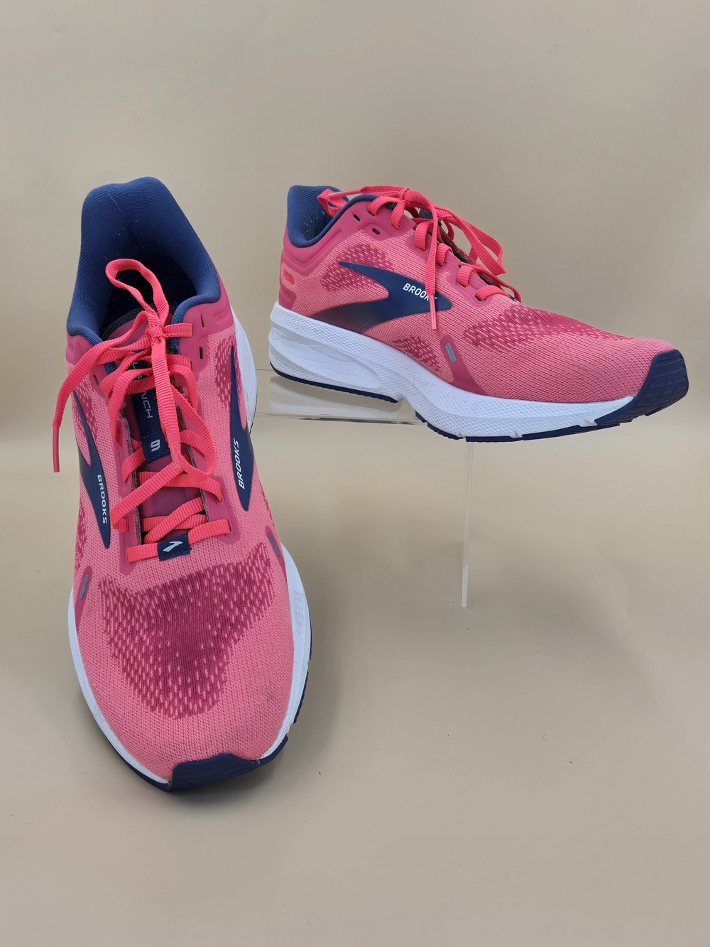 Brooks Launch 9 Pink/fuschia/cobalt Running Training Shoes Women's Size 11